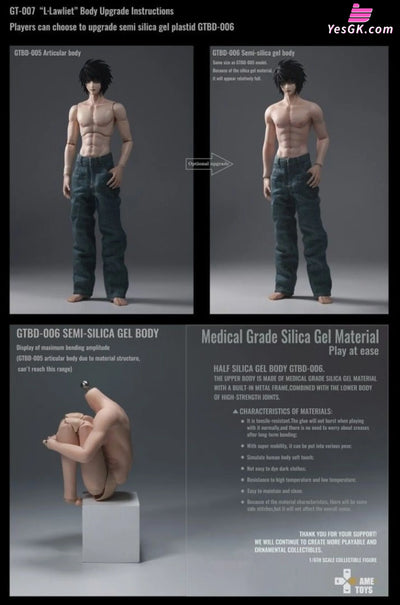 Death DN L Lawliet and Yagami Light 1/6 Action Figure - GAMETOYS Studio [In-Stock] - Death DN