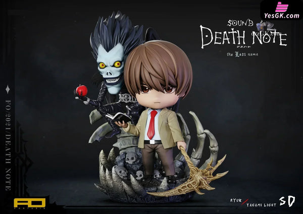 Death-N Light Yagami And Ryuk Resin Statue - FO Studio [In-Stock] Full Payment Death-N