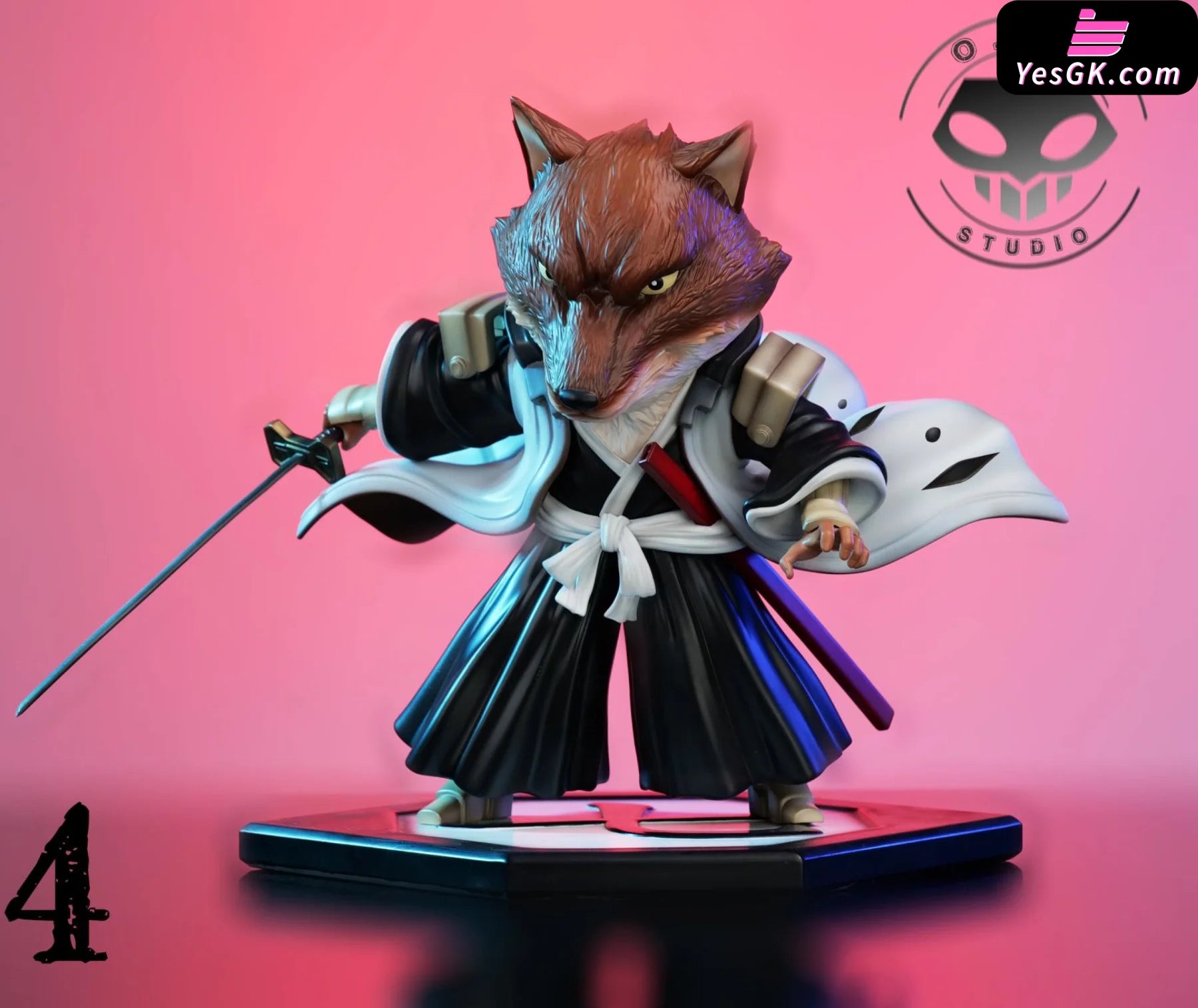 Death/Boundary Bleach Jshir Ukitake & Kyoraku Shunsui Aizen Sousuke Komamura Sajin Resin Statue -