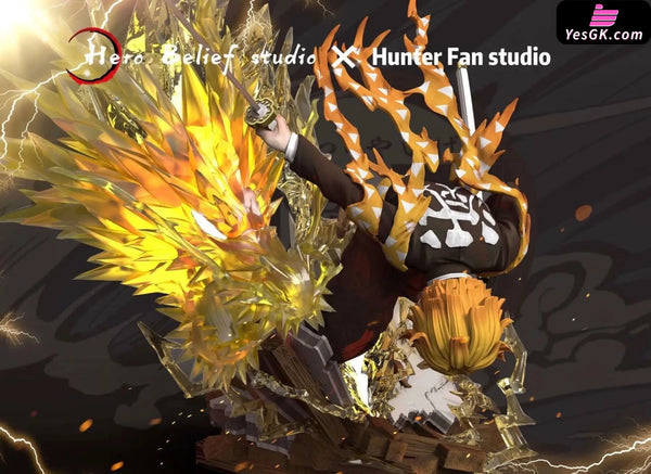 Demon Slayer Agatsuma Zenitsu Flaming Thunder God Resin Statue - Hero Belief Studio [In Stock]