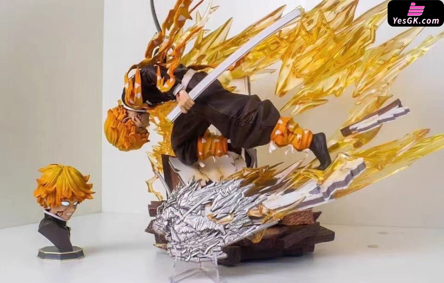Demon Slayer Agatsuma Zenitsu Flaming Thunder God Resin Statue - Hero Belief Studio [In Stock]