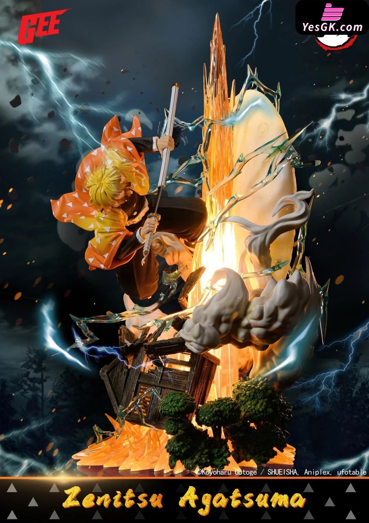 Demon Slayer Agatsuma Zenitsu Thunder Breathing (Licensed) Resin Statue - Gee [Pre-Order]