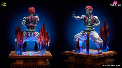 Demon Slayer Akaza Blue Silver Chaotic Afterglow 1/6 Statue - Firefly Studio [In-Stock] - Demon Slayer