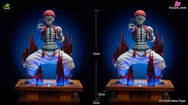 Demon Slayer Akaza Blue Silver Chaotic Afterglow 1/6 Statue - Firefly Studio [In-Stock] - Demon Slayer