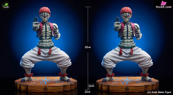 Demon Slayer Akaza Blue Silver Chaotic Afterglow 1/6 Statue - Firefly Studio [In-Stock] - Demon Slayer