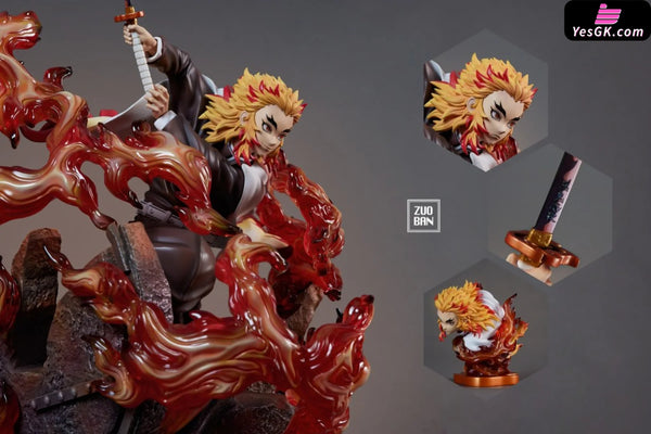 Demon Slayer Flame Pillar Rengoku Kyojuro GK Statue - ZuoBan Studio [In-Stock] - Full Payment - Demon Slayer