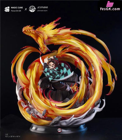 Demon Slayer Kamado Tanjiro Hinokami Kagura Resin Statue - Magic Cube Studio X Jz [In Stock]