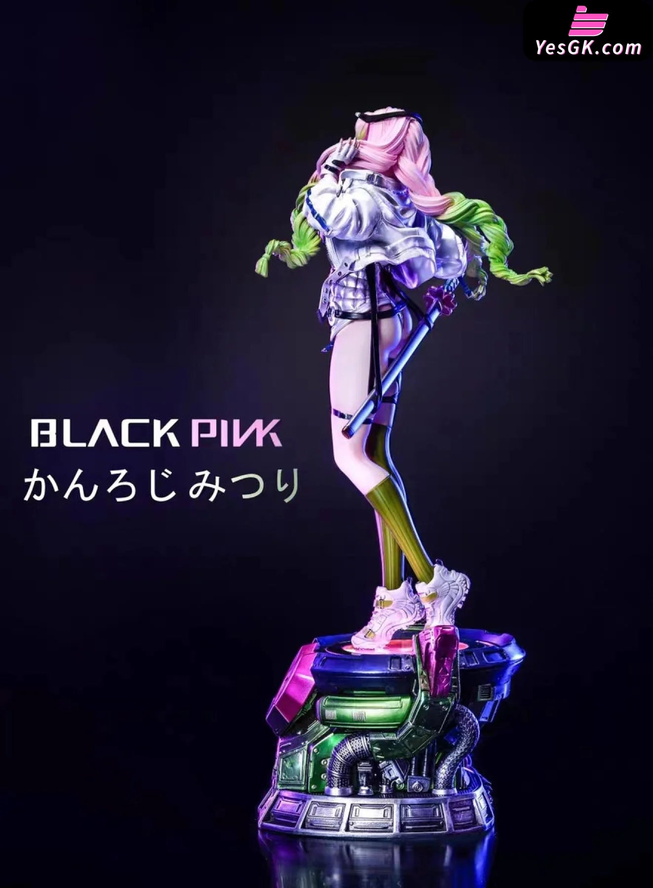 Demon Slayer: Kimetsu No Yaiba Mitsuri Kanroji Statue - Black Pink Stu –  YesGK