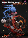 Demon Slayer - Kyojuro Rengoku VS Akaza With LED Resin Statue - Hero Belief Studio [In-Stock] Full Payment / Standard