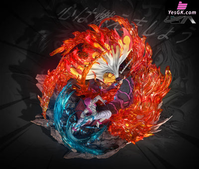 Demon Slayer - Kyojuro Rengoku Vs Akaza With Led Resin Statue Lx-Studio [In Stock]