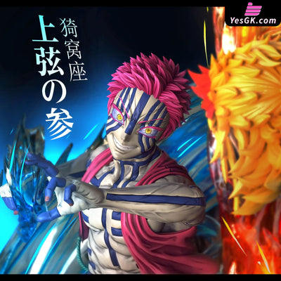 Demon Slayer - Kyojuro Rengoku Vs Akaza With Led Resin Statue Lx-Studio [In Stock]