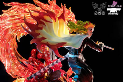 Demon Slayer - Kyojuro Rengoku With Led Resin Statue Sxg Studio [In Stock]