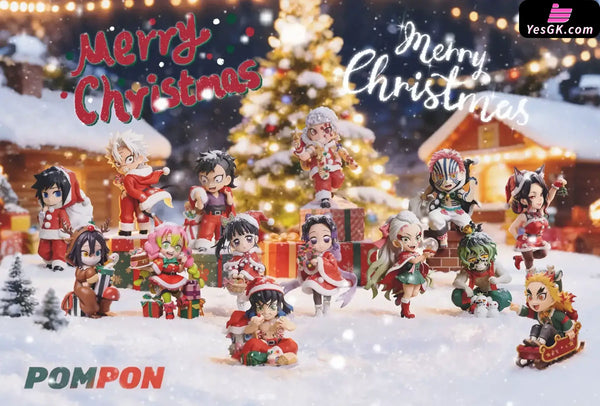 Demon Slayer Merry Christmas Genya & Sanemi Statue - PomPon Studio [Pre-Order Closed] - Demon Slayer