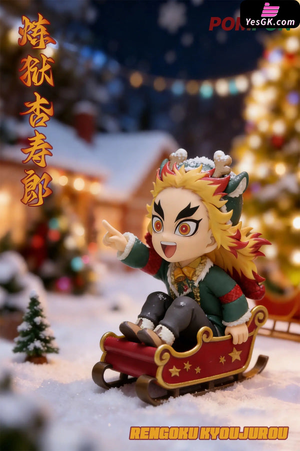 Demon Slayer Merry Christmas Giyu & Kyojuro & Tengen & Inosuke Statue - PomPon Studio [Pre-Order] - Demon Slayer