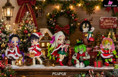 Demon Slayer Merry Christmas Gyutaro & Daki Statue - PomPon Studio [In-Stock] - Demon Slayer