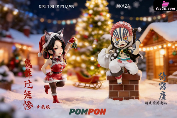 Demon Slayer Merry Christmas Muzan & Akaza Statue - PomPon Studio [Pre-Order] - Full Payment / Set - Demon Slayer