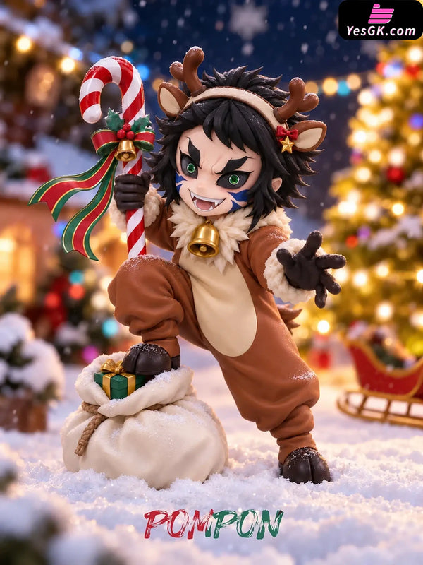 Demon Slayer Merry Christmas Zenitsu & Kaigaku Statue - PomPon Studio