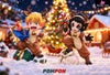 Demon Slayer Merry Christmas Zenitsu & Kaigaku Statue - PomPon Studio