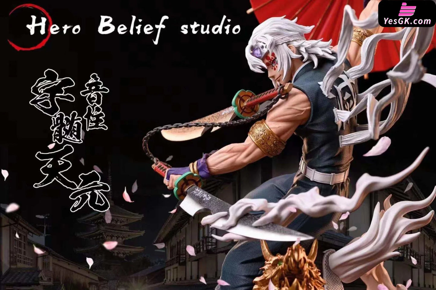 Demon Slayer Sound Pillar Uzui Tengen Resin Statue - Hero Belief Studio [Pre-Order Closed]