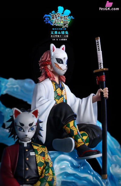 Demon Slayer Water Pillar Tomioka Giyu And Sabito Resin Statue - Hyperspace Studio [In Stock]