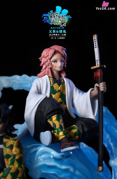 Demon Slayer Water Pillar Tomioka Giyu And Sabito Resin Statue - Hyperspace Studio [In Stock]