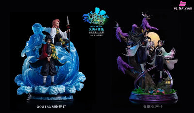 Demon Slayer Water Pillar Tomioka Giyu And Sabito Resin Statue - Hyperspace Studio [In Stock]