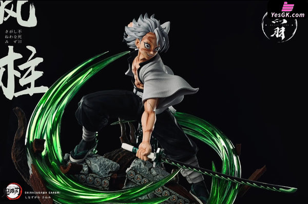 Demon Slayer Wind Pillar Shinazugawa Sanemi Resin Statue - Black Wing Studio [Pre-Order Closed] Full