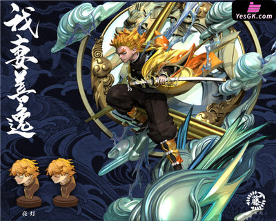 Demon Slayer - Zenitsu Agatsuma With Led Resin Statue Wisteria Studio [In Stock]