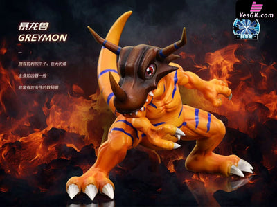 Digimon 01 Greymon (Small Scale) GK Statue - Feng Lai Cheng Studio & PF Studio [Pre-Order] Deposit Digimon