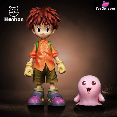 Digimon #11 Andromon & Izumi Koushiro + Motimon Statue - Han Studio [Pre-Order] Deposit /