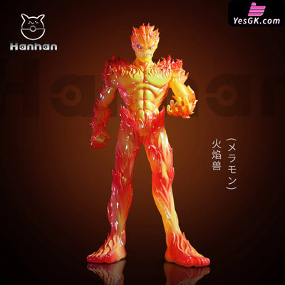 Digimon #13.14.15 Digitamamon & Meramon Saberleomon Statue - Han Studio [Pre-Order] Deposit /