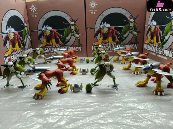 Digimon Adventure Evolution Line #2 Shurimon & #3 Halsemon GK Statue - Genesis Studio [In-Stock] Digimon