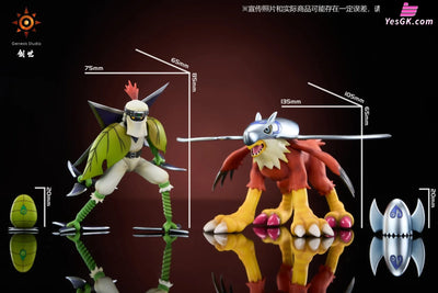 Digimon Adventure Evolution Line #2 Shurimon & #3 Halsemon GK Statue - Genesis Studio [Pre-Order] Digimon