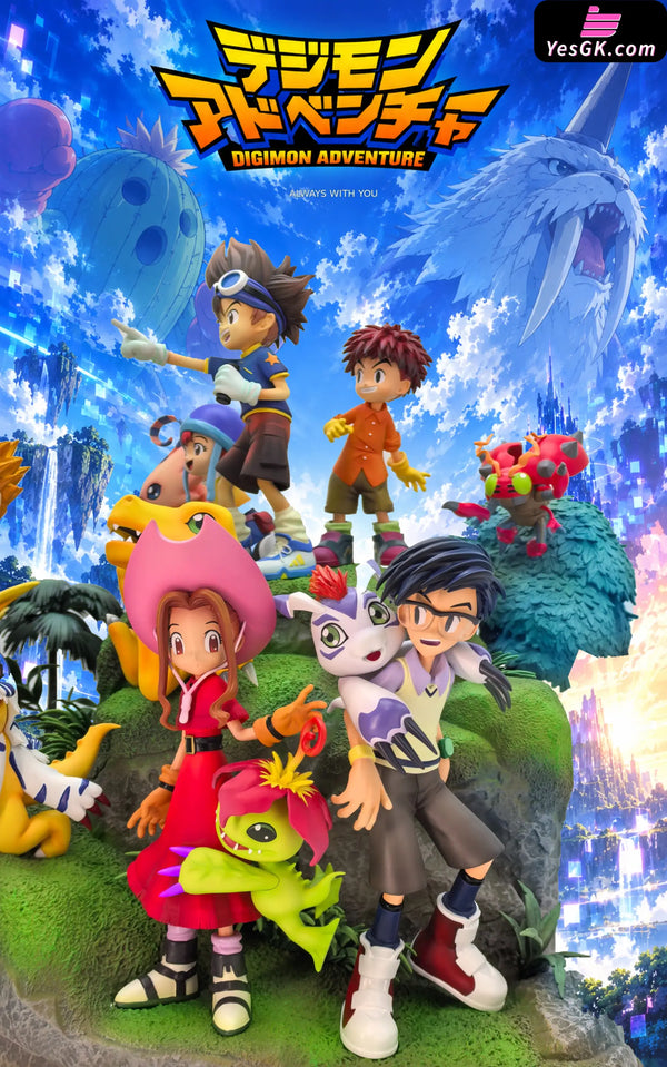 Digimon Adventure Main Characters Gathering Statue - Butterfly Studio