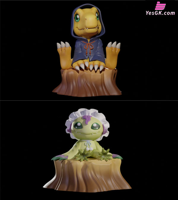 Digimon Agumon And Palmon Resin Statue - Digivice Studio [Pre-Order Closed]