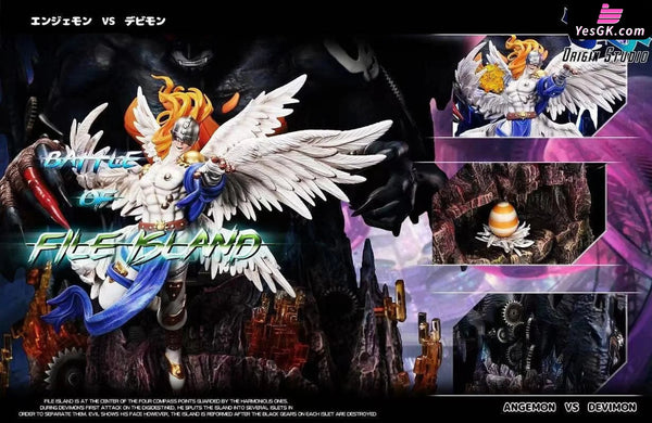 Digimon Angelmon & Devimon GK Statue - Origin Studio [In-Stock] - Full Payment - Digimon