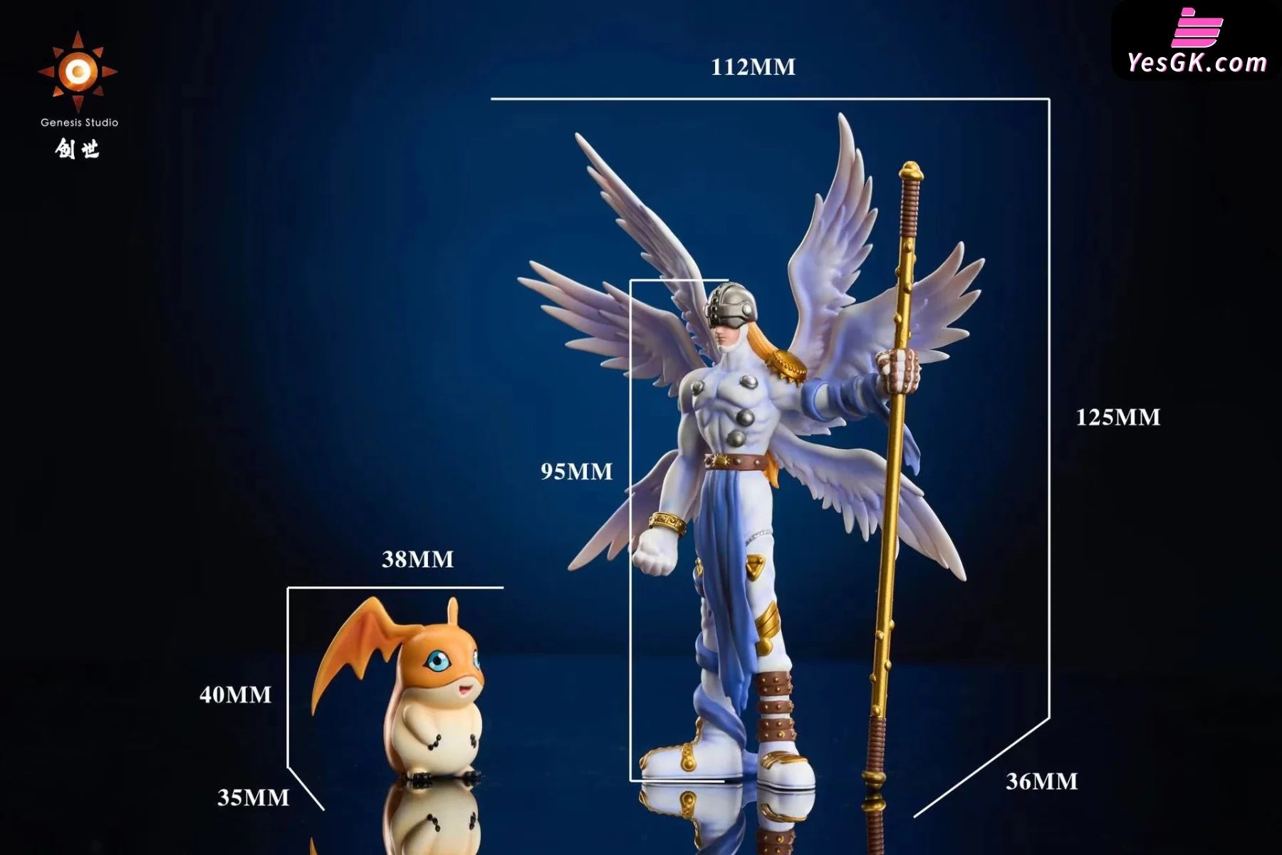 Digimon Angemon & Patamon Resin Statue - Genesis Studio [Pre-Order]