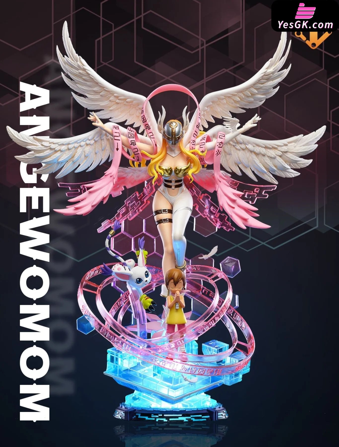 Digimon - Angewomon With Led Resin Statue Mfc Studio [In Stock]