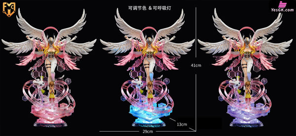 Digimon - Angewomon With Led Resin Statue Mfc Studio [In Stock]