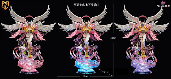 Digimon - Angewomon With Led Resin Statue Mfc Studio [In Stock]