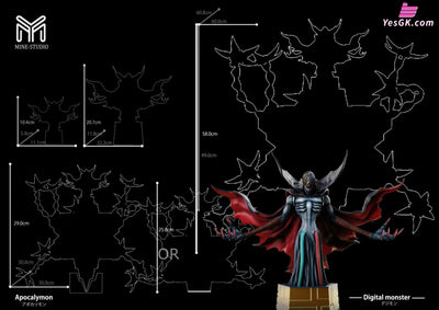Digimon Apocalymon GK Statue - MINE Studio [Pre-Order] Digimon
