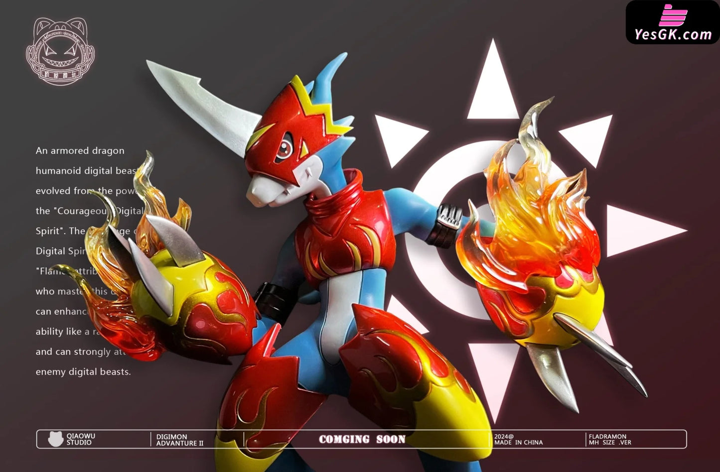 Digimon Armo #1 Fladramon Resin Statue - Qiao Wu Studio [Pre-Order]