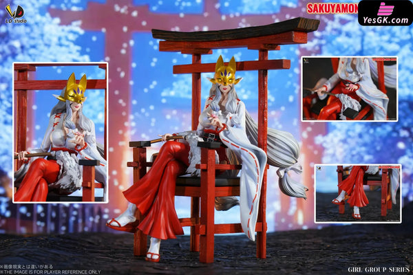 Digimon Beautiful girl group Series #6 Sakuyamon & Kuzuhamon Miko Mode GK Statue - LD Studio [Pre-Order] Digimon