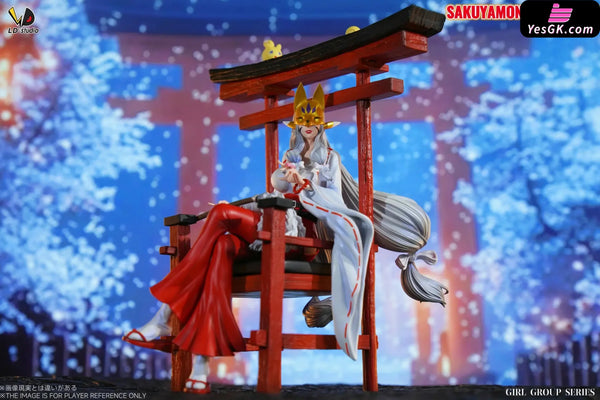 Digimon Beautiful girl group Series #6 Sakuyamon & Kuzuhamon Miko Mode GK Statue - LD Studio [Pre-Order] Digimon