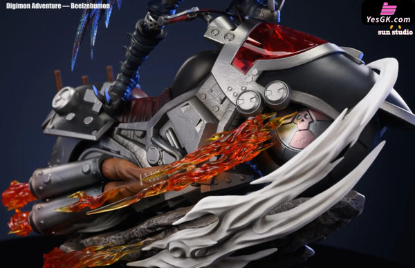 Digimon Beelzebumon Burst Form + Motorcycle Statue - Sun Studio [Pre-Order]