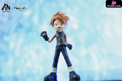 Digimon Black Metal Garurumon & Black Yamato Ishida GK Statue - AN Studio [In-Stock] Full Payment Digimon