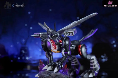 Digimon Black Metal Garurumon & Black Yamato Ishida GK Statue - AN Studio [In-Stock] Full Payment Digimon