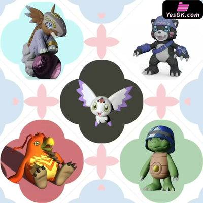Digimon Culumon & Bearmon & Muchomon & Kamemon & Bakumon Growth GK Statue - Mei Du Sha Studio [Pre-Order] Deposit