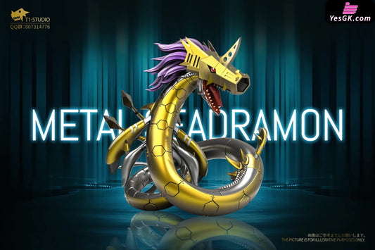 Digimon Dark Masters Series 4Th Metal Seadramon Resin Statue - T1 Studio [Pre-Order] Deposit