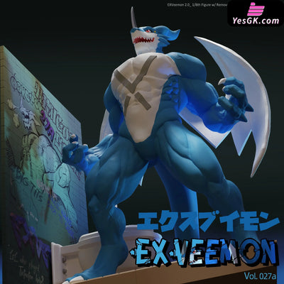 Digimon Exveemon Resin Statue - Shibadon Studio [Pre - Order]